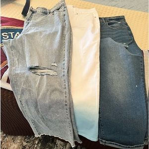 Style and Co jeans (cropped, capri and wide leg capri).